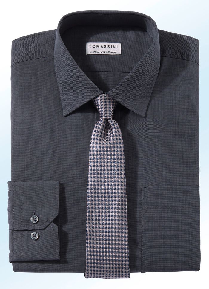 B&uuml;gelleichtes Hemd in 6 Farben  ANTHRAZIT