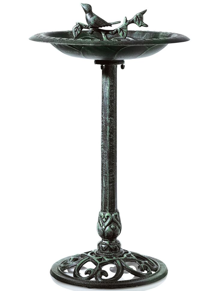 Vogeltr&auml;nke mit Schale aus Eisen 