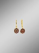 Elegante Ohrringe mit echt Granat 