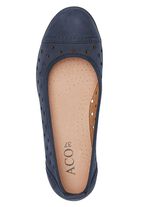 ELENA EDEN, sommerliche Damen-Ballerinas, Weite G, mit herausnehmbarem Fu&szlig;bett MARINE