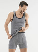 Viererpack Unterhosen mit garngefärbtem Ringeldessin 