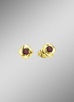 Ohrstecker mit echtem Granat  