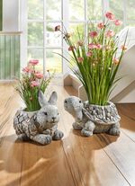 Grasbund in Topf aus Magnesia 