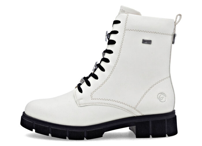 Remonte, schicke Damen-Stiefeletten, Winterschuhe, Weite G, mit Reißverschluss NATURWEISS