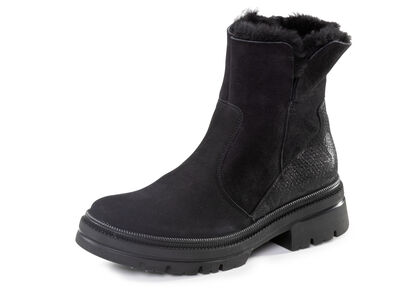 Waldläufer Stiefelette aus Rind-Nubukleder 