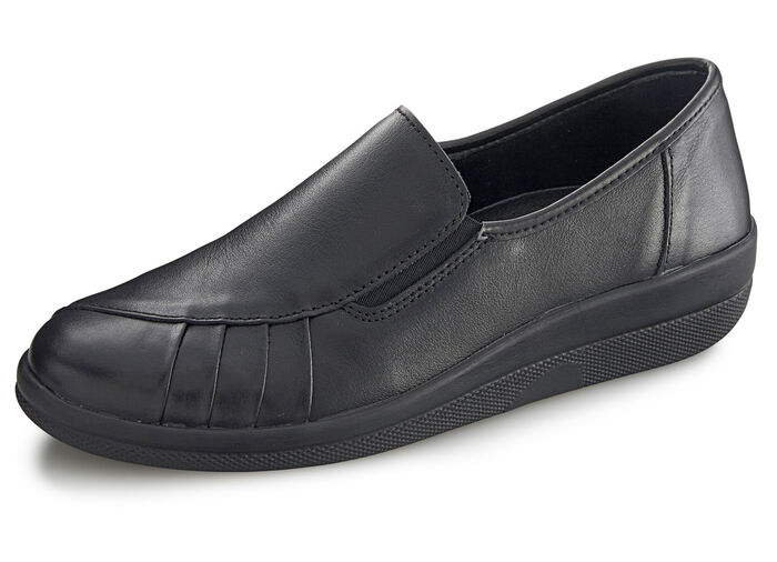 Slipper mit Wechselfu&szlig;bett SCHWARZ