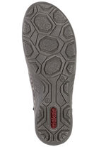 Rieker Bootie aus schattiertem Synthetikmaterial GRAU-SCHWARZ