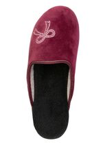 Zweierpack, klassische Damen-Hausschuhe, Weite G, mit funkelnden Glitzersteinchen 