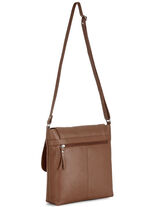 Laurina Tasche aus genarbtem Rind-Nappaleder BRAUN