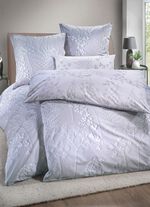 Wendebettw&auml;sche-Garnitur aus 100% Baumwolle SILBER