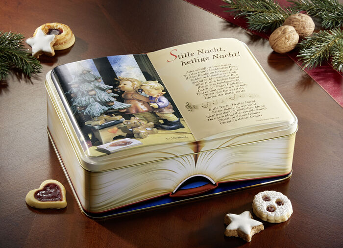 Blech-Buchdose aus dem Hause M. I. Hummel 