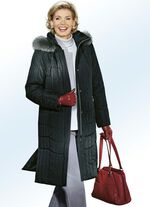 Mantel mit Reißverschluss unter der Druckerleiste 