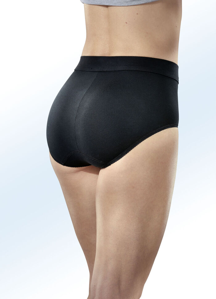 sloggi Double Comfort Zwierpack Maxi-Slips mit BIO-Baumwolle SCHWARZ