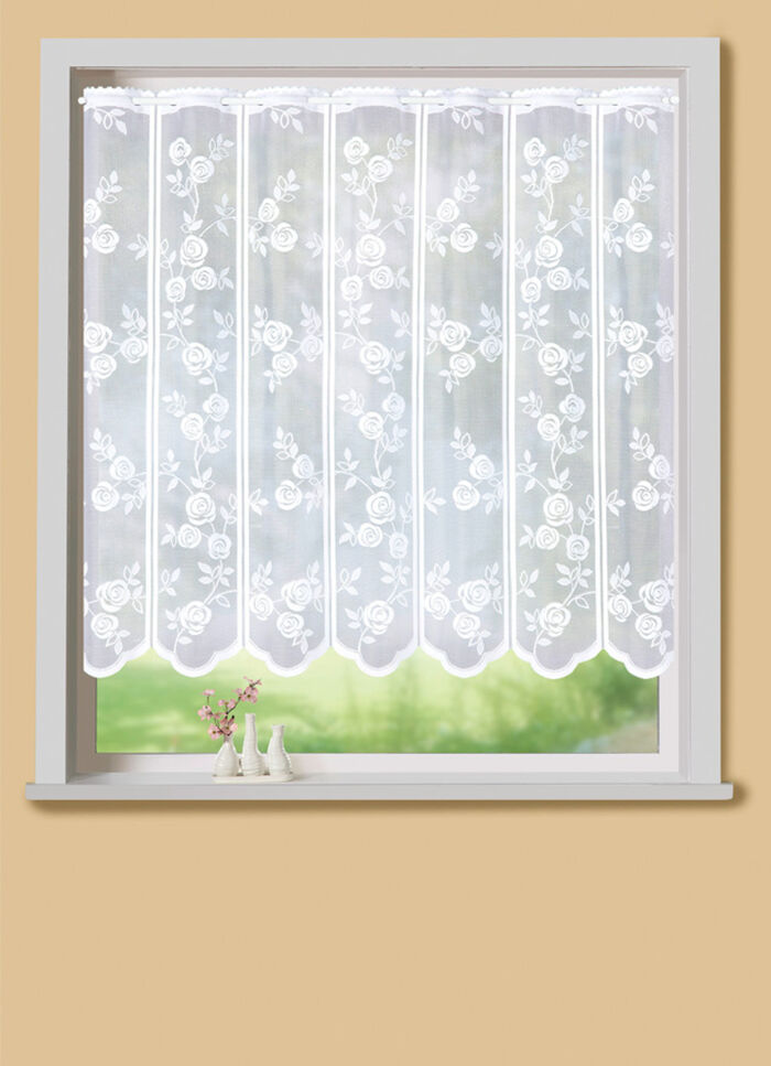 Romantischer Kurzstore mit Röschen-Motiv WEISS