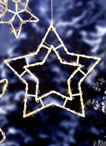 Beleuchtete Fensterdekorationen, batteriebetrieben WEISS