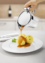 Thermo-Sauciere aus Edelstahl mit Deckel 