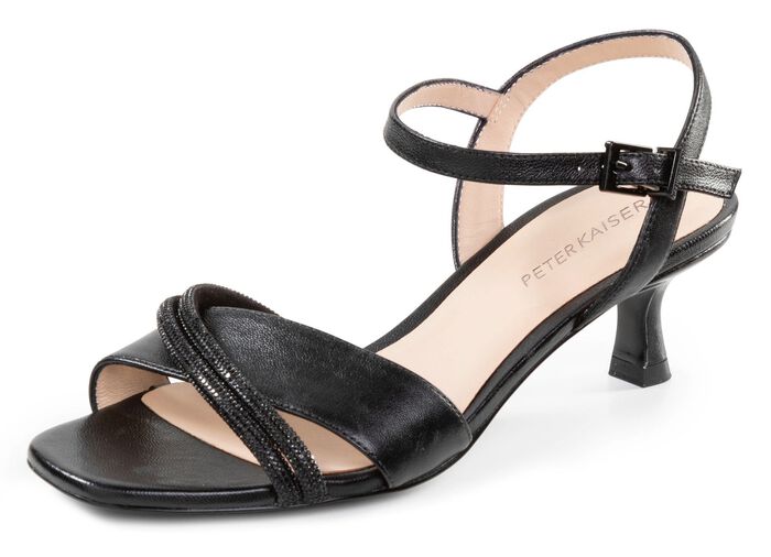 Peter Kaiser Sandalette mit Glitzersteinchen SCHWARZ