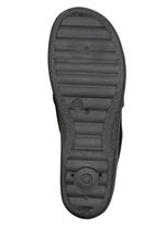 Klassische Herren-Hausschuhe, mit Gummizug SCHWARZ