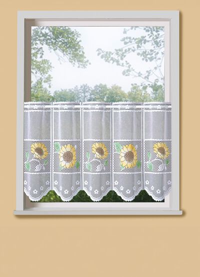 Handkolorierter Kurzstore mit gebogtem Abschluss 