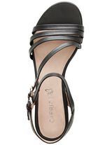 Caprice Sandalette aus teilweise metallisiertem Nappaleder 