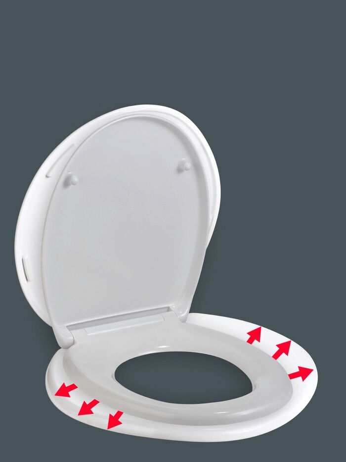 Toilettensitz XXL mit extra breiter Sitzfl&auml;che 