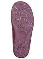 Laurina, klassiche Damen-Hausschuhe, mit herausnehmbarem Fußbett BORDEAUX