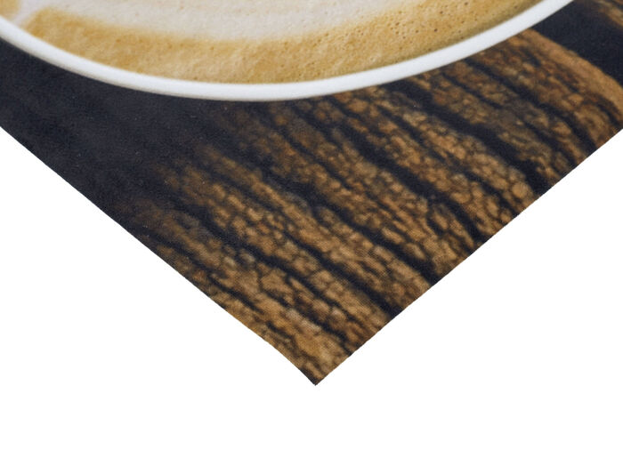 Küchenläufer Kaffeetassen, mit rutschhemmender Rückseite BRAUN