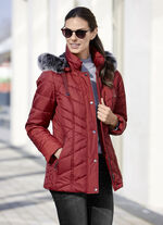 Jacke mit abnehmbarem Kunstpelz-Besatz 