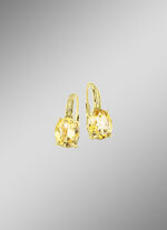 Attraktive Ohrringe mit echt Citrin 