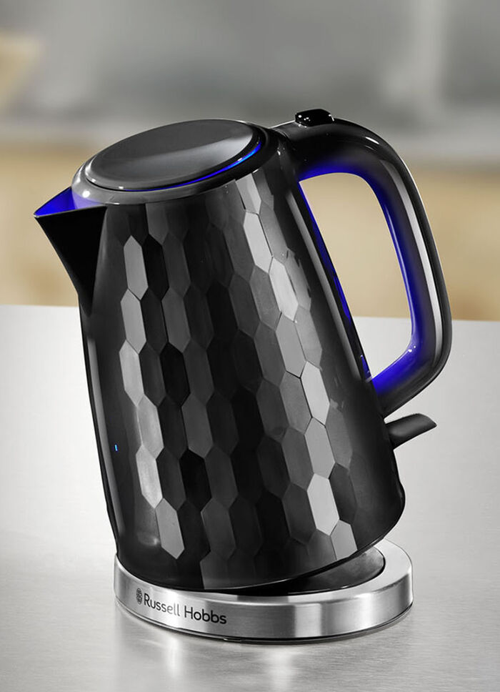Russell Hobbs Frühstücksserie Honeycomb aus Hochglanz-Kunststoff SCHWARZ