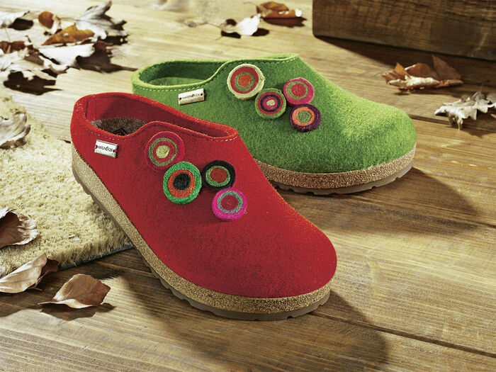 Haflinger Damen-Hausschuhe aus reiner Schurwolle 