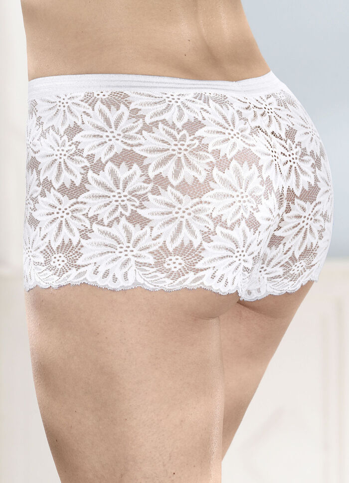 Dreierpack Pants aus elastischer Spitze 