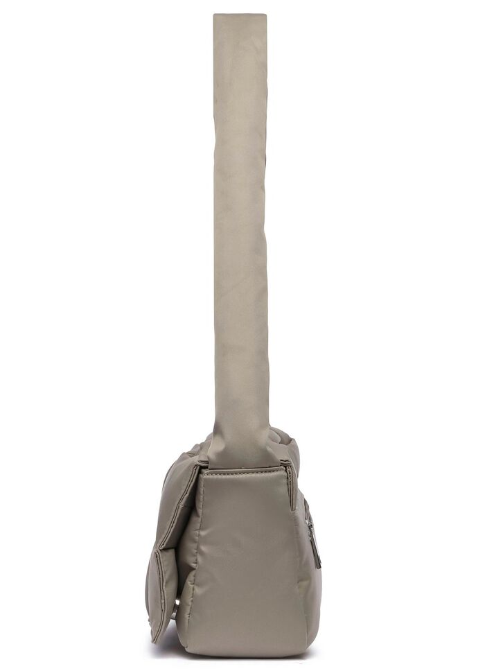 Collezione Alessandro Tasche aus zart gl&auml;nzendem Textilmaterial TAUPE