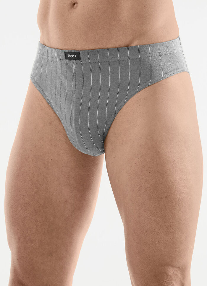 Viererpack Slips mit Streifendessin 