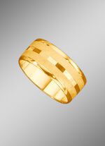 Satinierter Trauring mit Glanzrand 