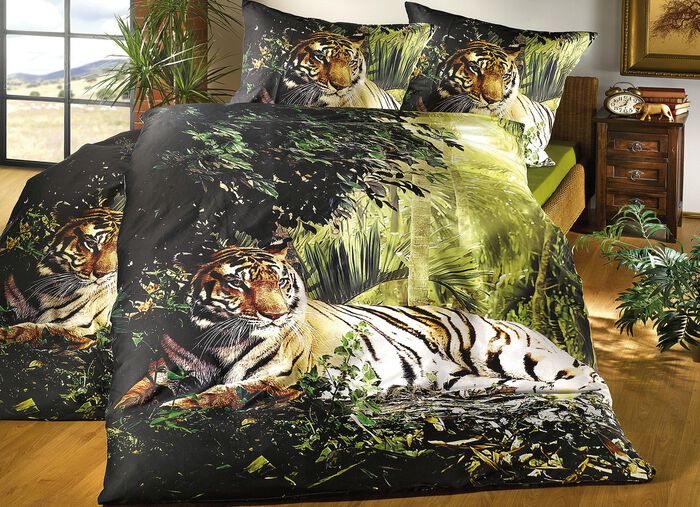 Pflegeleichte Renforcé Bettwäsche-Garnitur 