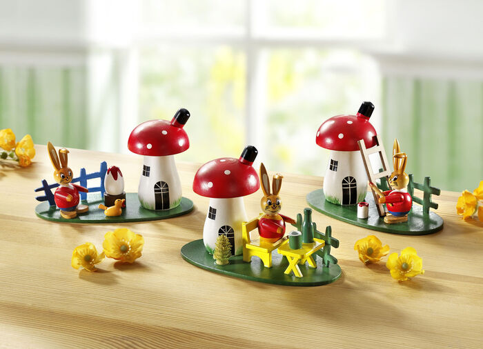 Oster-Deko, 3er-Set, aus Holz 