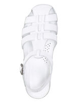 Gemini Riemchen-Sandale aus weichem Rind-Nappaleder WEISS