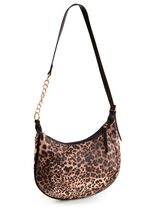 Tasche, Damen, mit verstellbarem Umh&auml;ngeriemen mit Ketten-Detail 