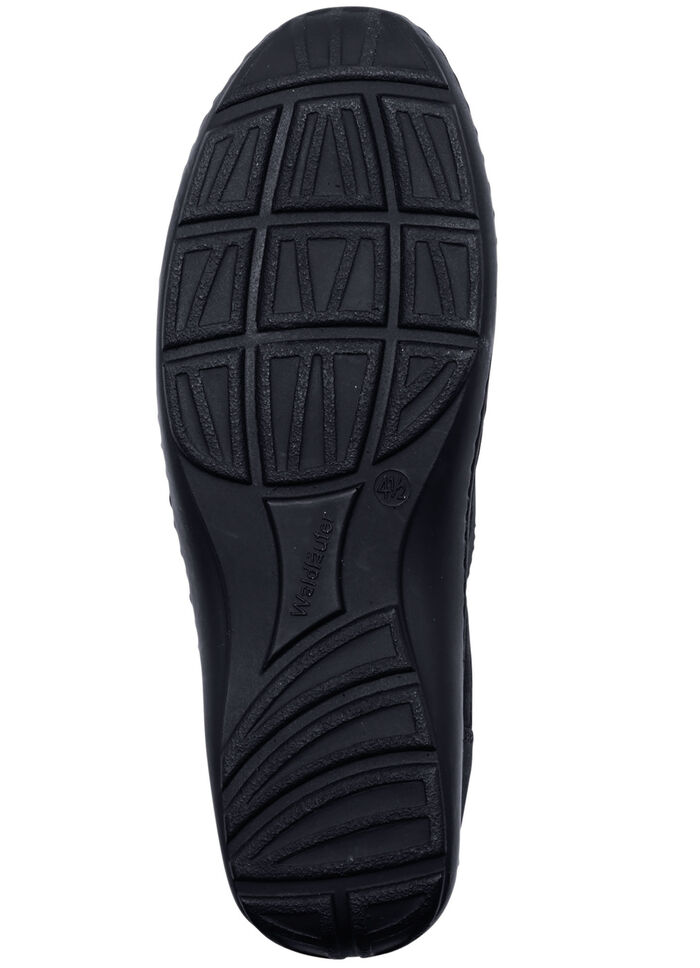 Waldläufer, bequeme Damen-Slipper, Weite H, mit herausnehmbarem Fußbett MARINE