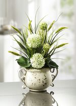 Allium-Gesteck im Topf 