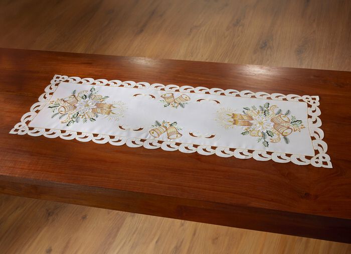 Hochwertig bestickte Tisch- und Raumdekoration aus dem Hause Sch&auml;fer MULTICOLOR