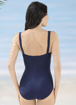 Schwab Badeanzug mit platziertem Druckdessin und Halbkorsage 