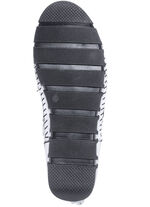 Gemini Mokassin-Stiefelette aus Rind-Nappaleder mit Knitter-Struktur WEISS