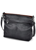 Laurina, Tasche, Damen, mit verstellbarem Umhängeriemen SCHWARZ-MARONE