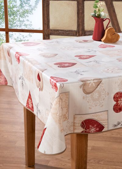 Wachstuch-Tischserie f&uuml;r innen und au&szlig;en 