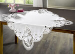 Tisch- und Raumdekoration aus Plauener Spitze WEISS