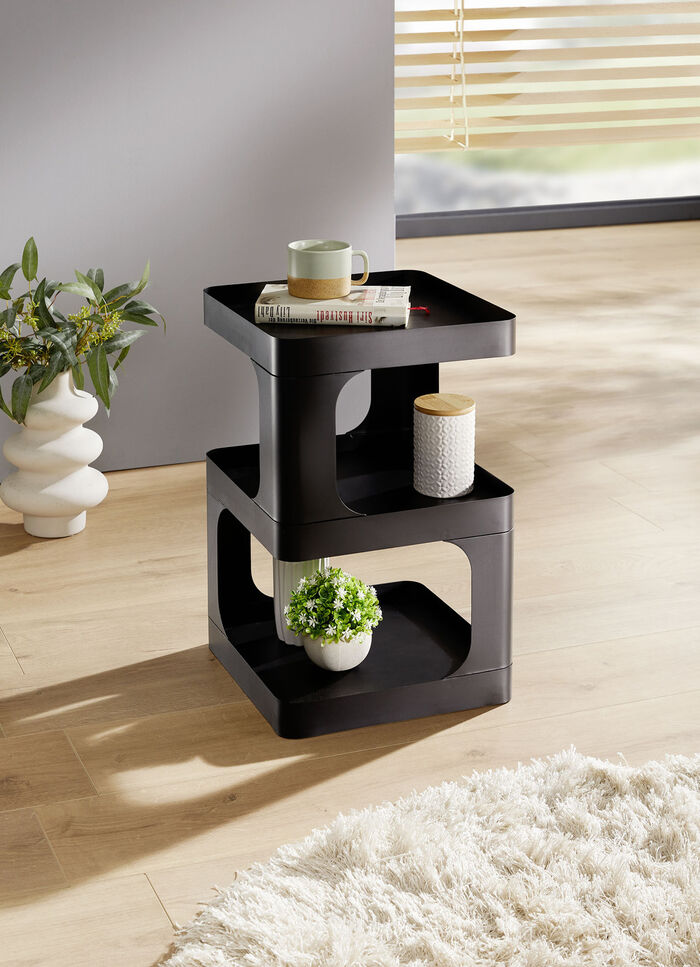 Moderner Beistelltisch aus Metall SCHWARZ