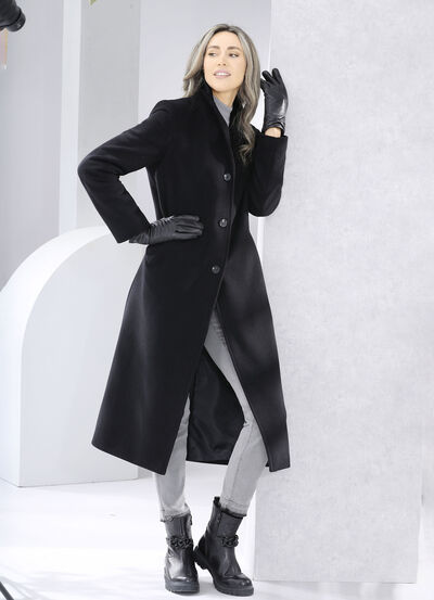 Mantel mit Knopfleiste 