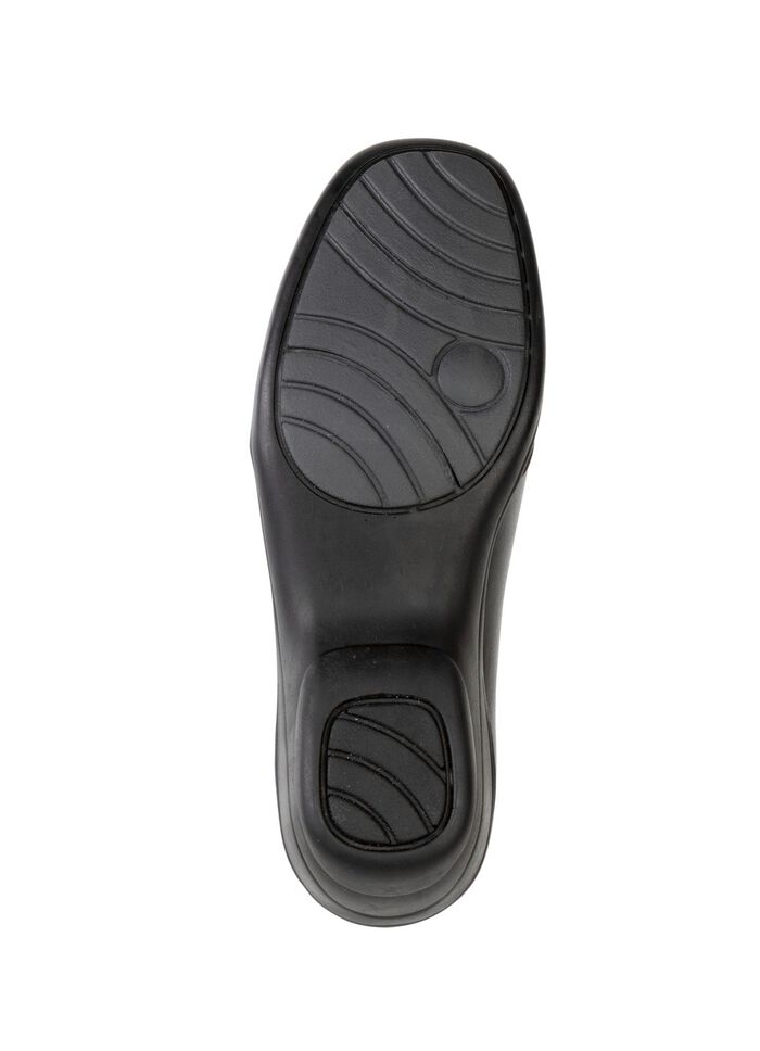 ELENA EDEN, bequeme Damen-Slipper, Weite H, mit herausnehmbarem Fu&szlig;bett SCHWARZ-CHIANTI-GRAU
